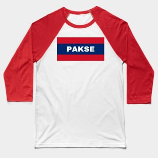 Pakse City in Laos Flag Colors Baseball T-Shirt